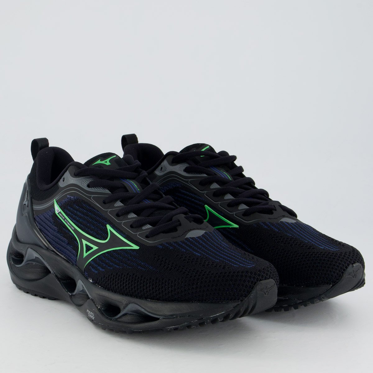 Tênis Mizuno Wave Stratos 3 Preto Preto 2