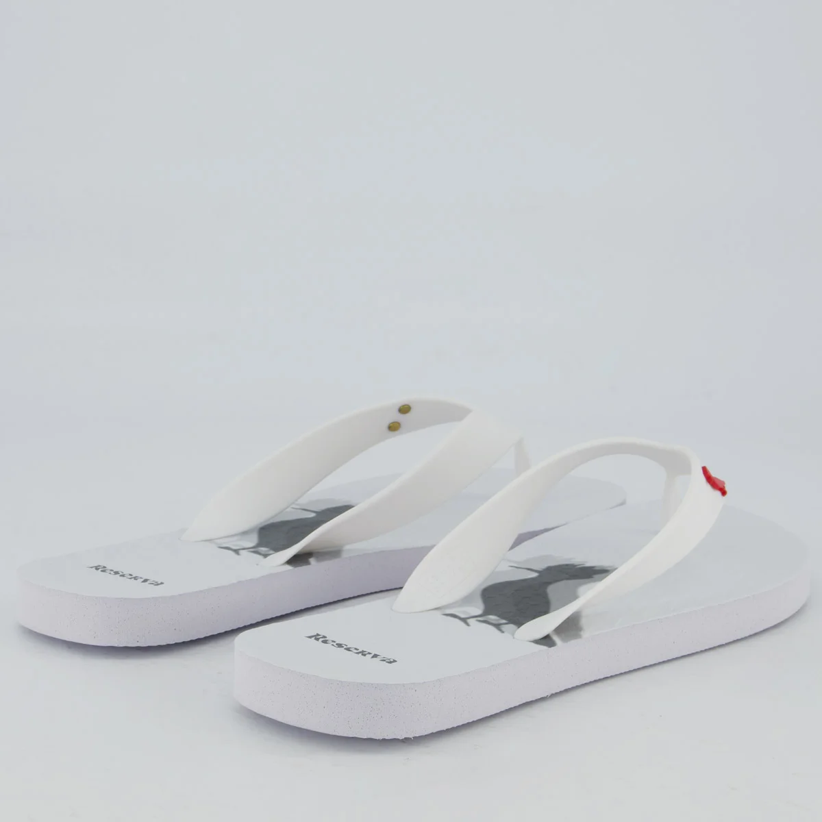 Chinelo Reserva Pica Pau Blur Branco Branco 4