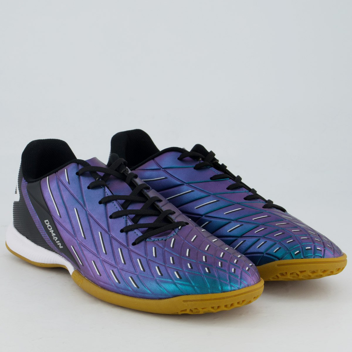 Chuteira Umbro Domain Futsal Azul e Preta Azul 2