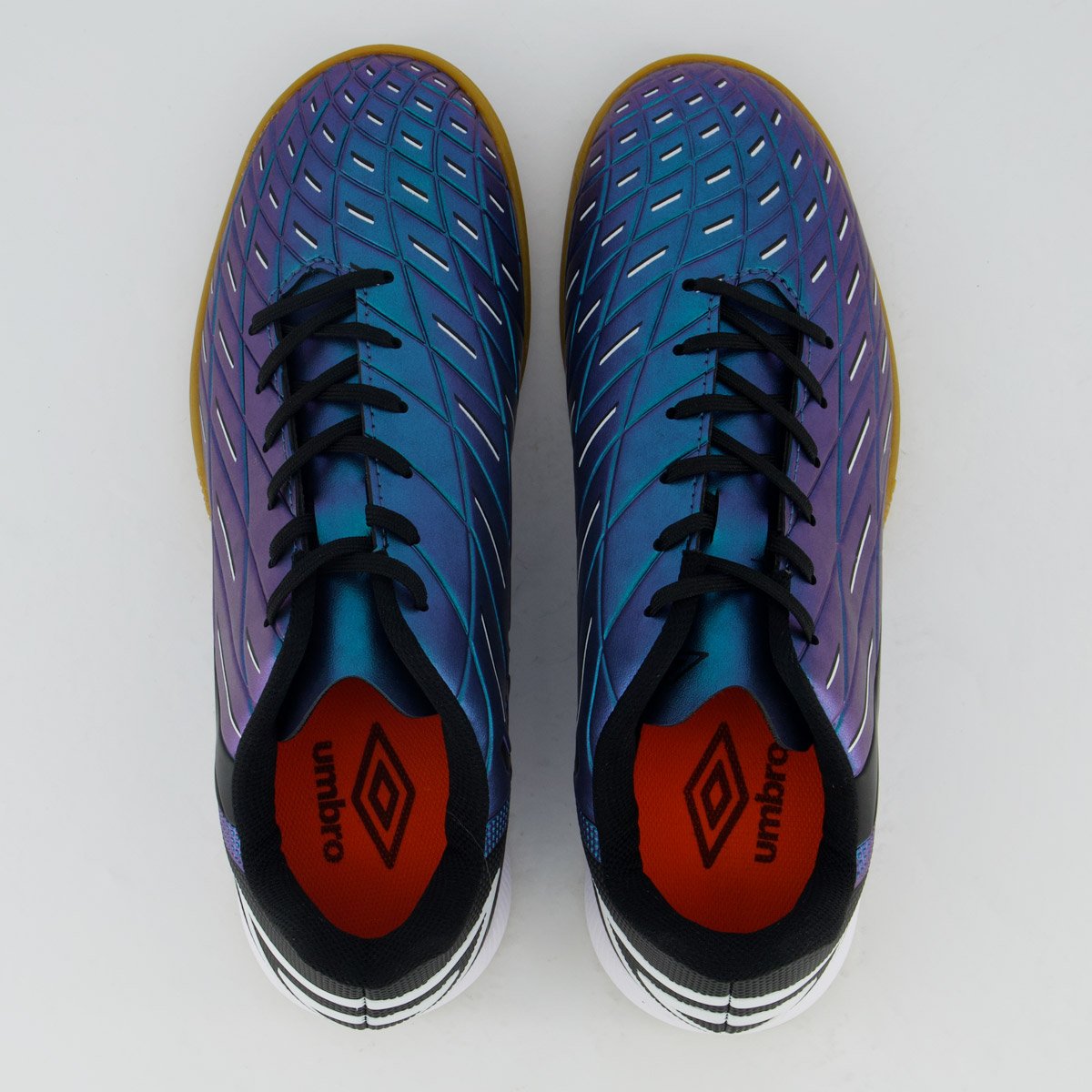 Chuteira Umbro Domain Futsal Azul e Preta Azul 4