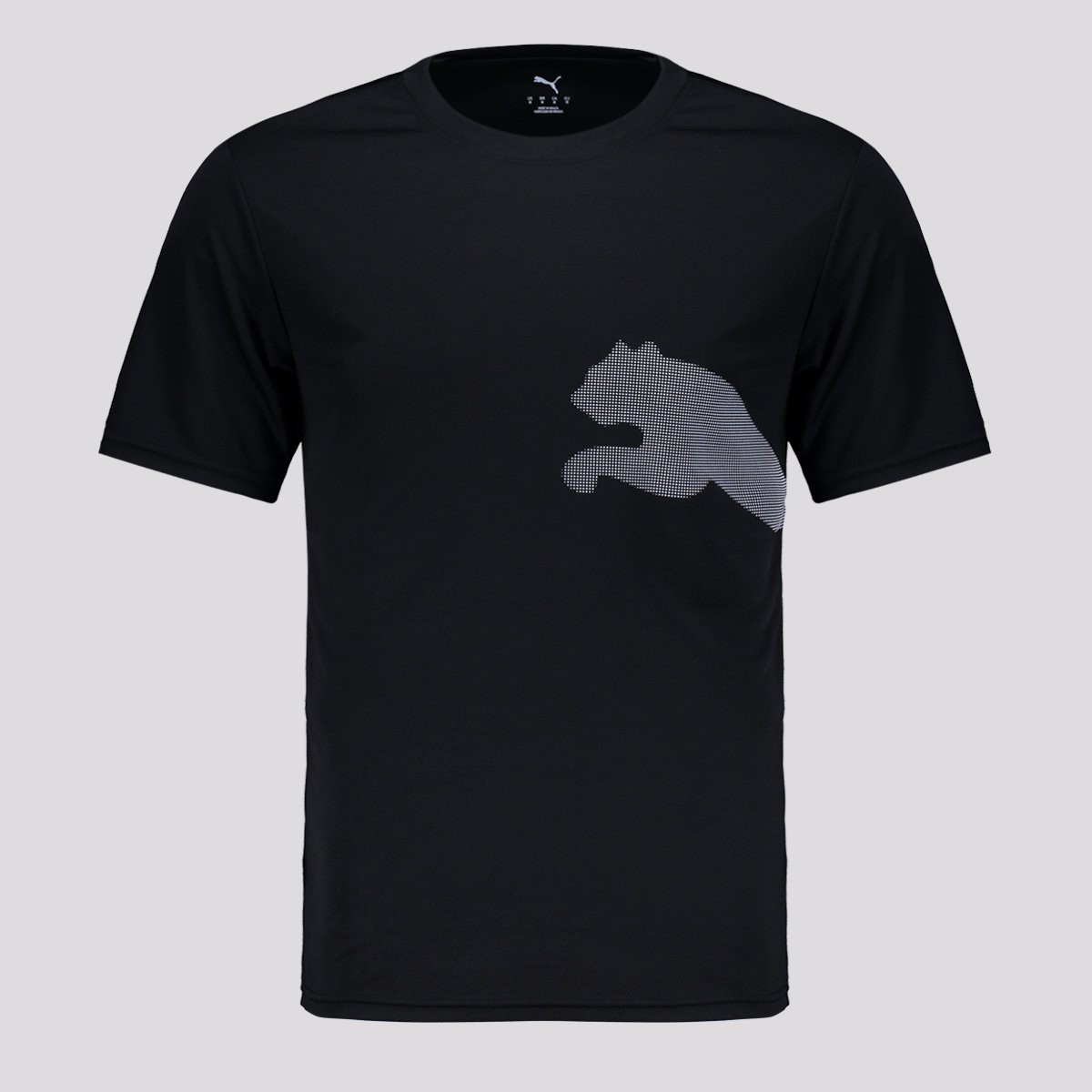 Camiseta Puma Tad Big Logo Preta Preto 1