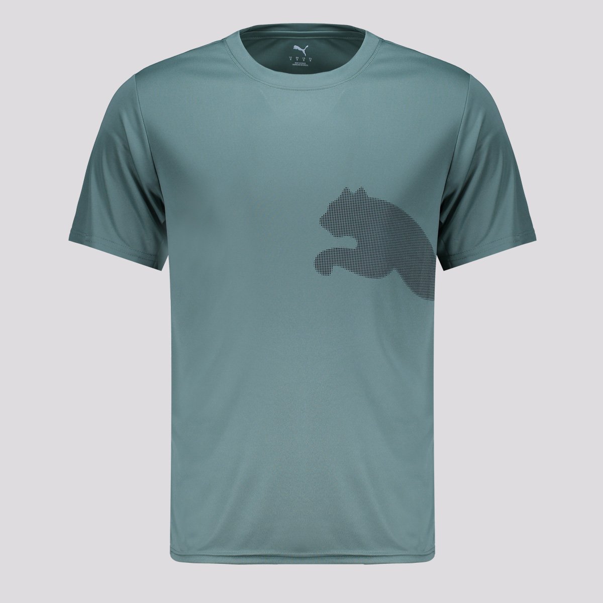 Camiseta Puma Tad Big Logo Verde Verde 1