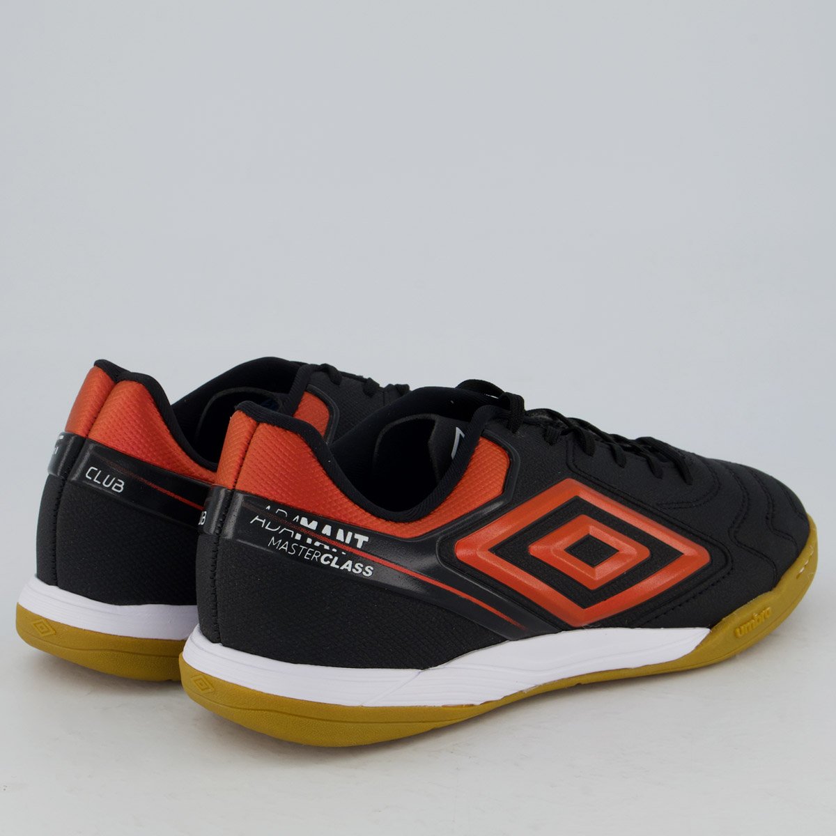 Chuteira Umbro Adamant Master Class Club Futsal Preta e Vermelha Preto/Vermelho 3
