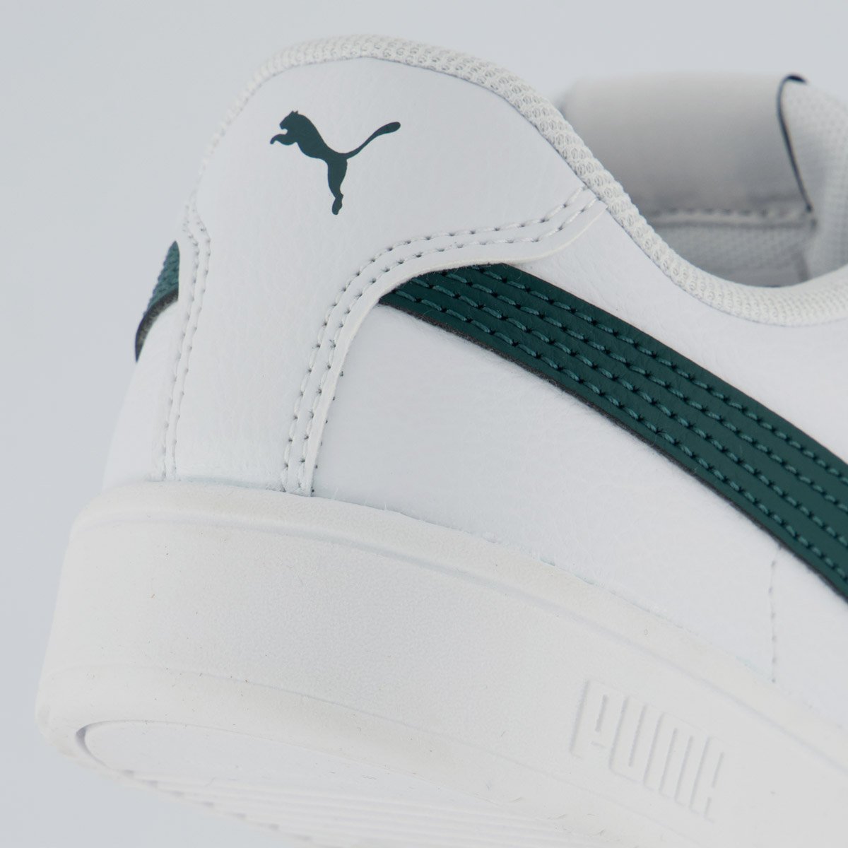 Tênis Puma Rickie Classic V PS Infantil Branco e Verde Branco/Verde 6