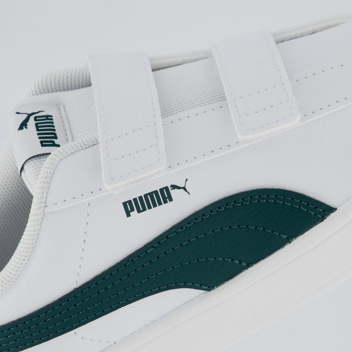 Tênis Puma Rickie Classic V PS Infantil Branco e Verde Branco/Verde 7