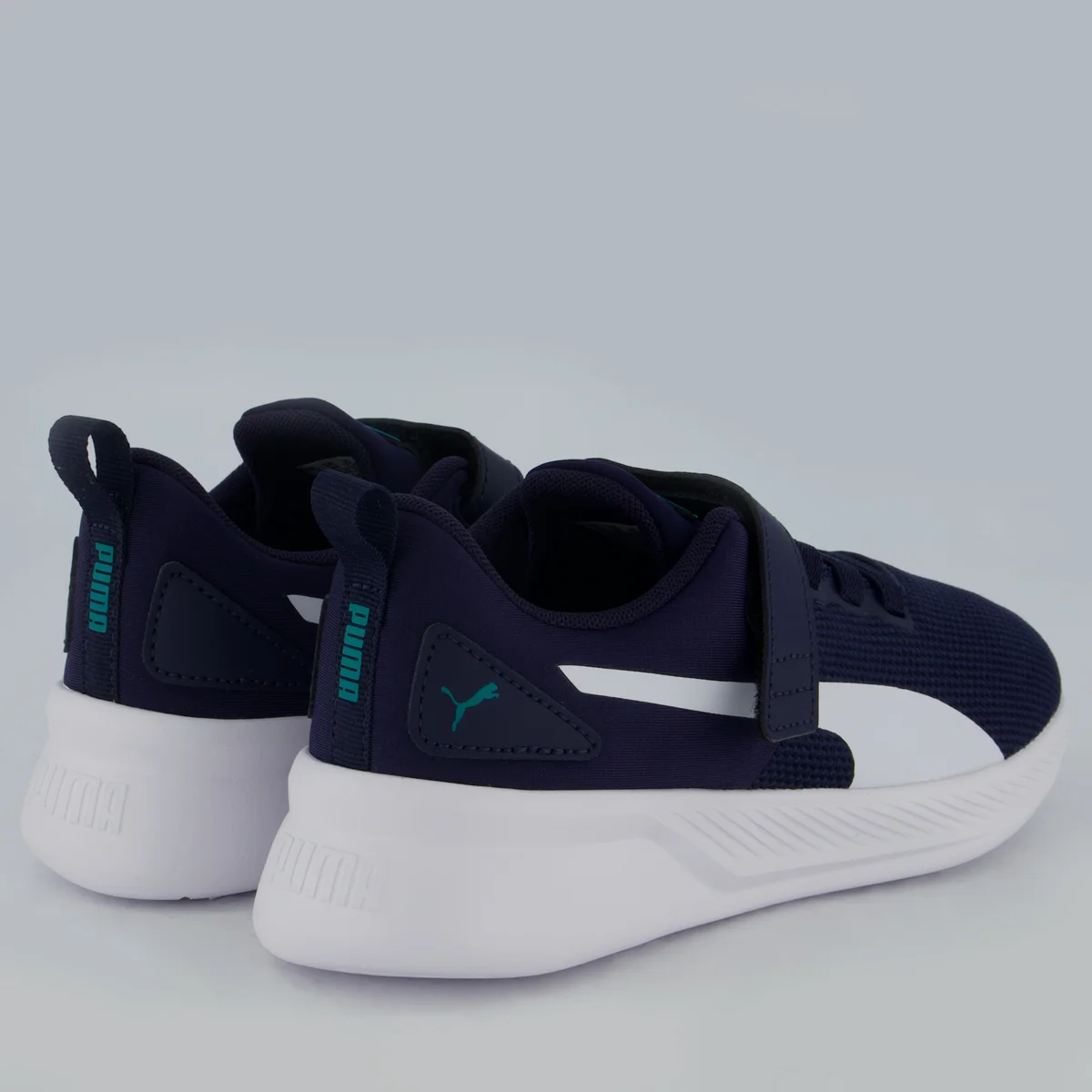 Tênis Puma Flyer Runner V PS Infantil Marinho e Branco Marinho/Branco 2