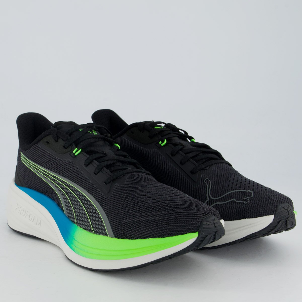 Tênis Puma Darter Pro Preto e Verde Preto/Verde 2