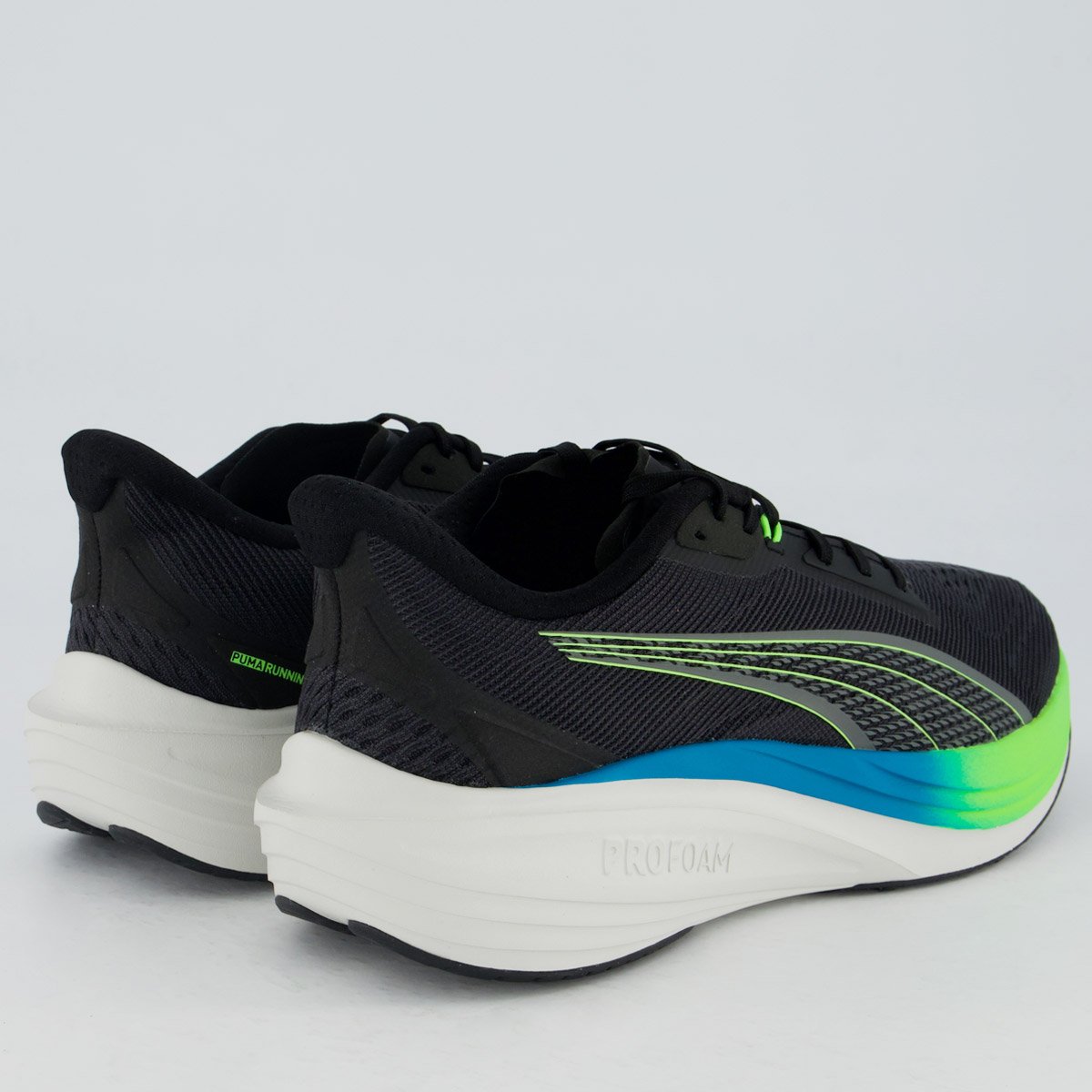 Tênis Puma Darter Pro Preto e Verde Preto/Verde 3