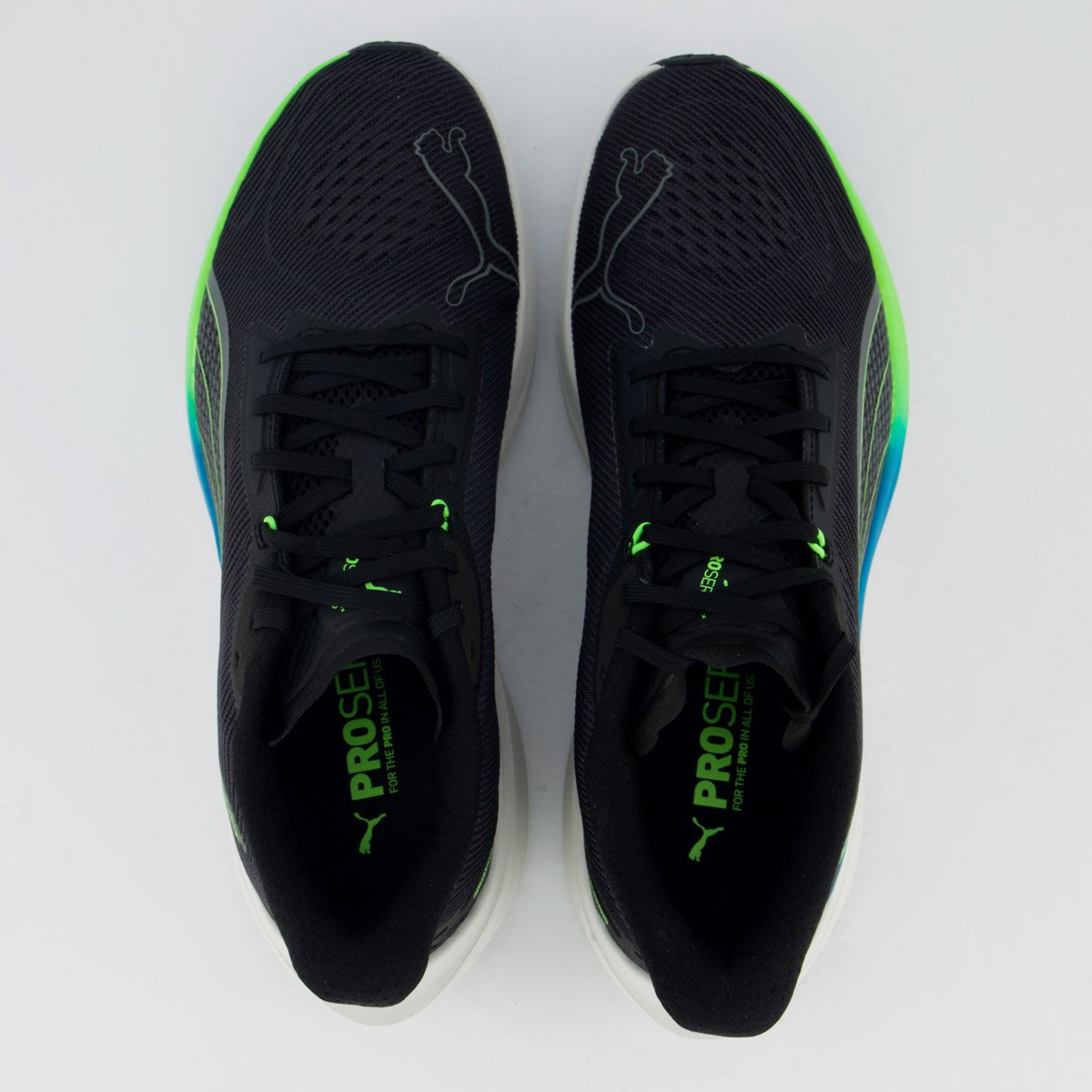 Tênis Puma Darter Pro Preto e Verde Preto/Verde 4