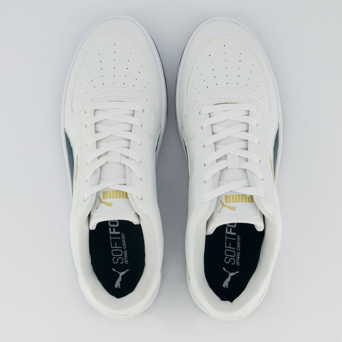 Tênis Puma Caven 2.0 BDP Branco e Verde Branco/Verde 4