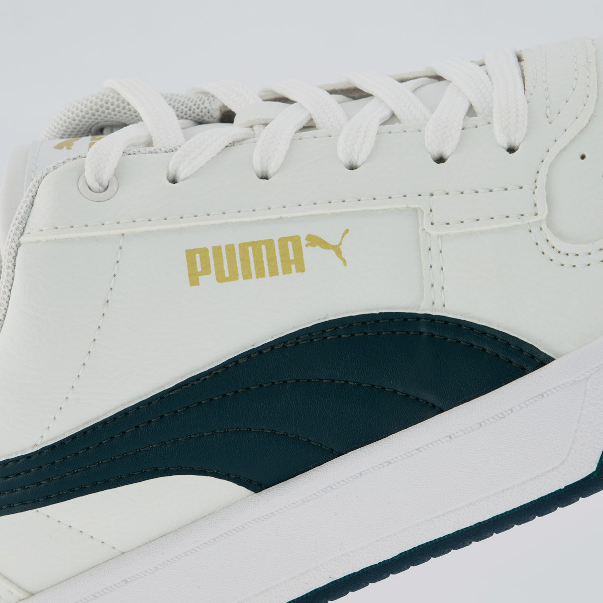 Tênis Puma Caven 2.0 BDP Branco e Verde Branco/Verde 7