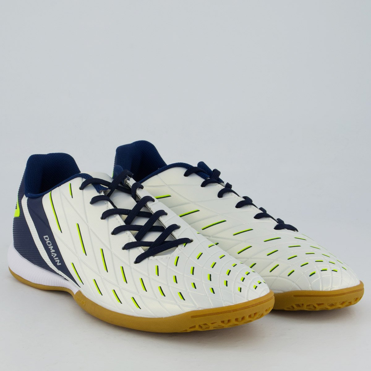 Chuteira Umbro Domain Futsal Marinho Branco/Azul Marinho 2