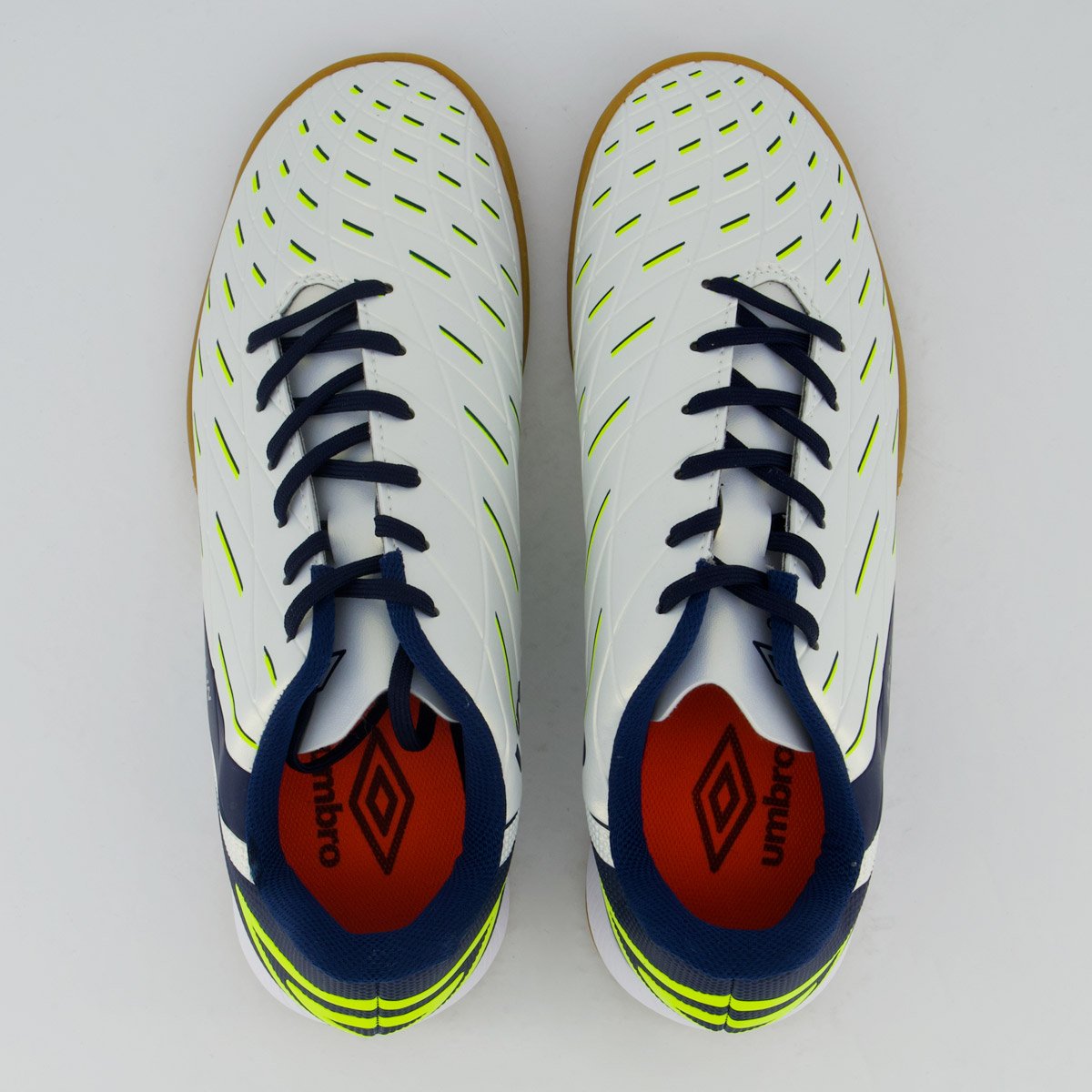 Chuteira Umbro Domain Futsal Marinho Branco/Azul Marinho 4
