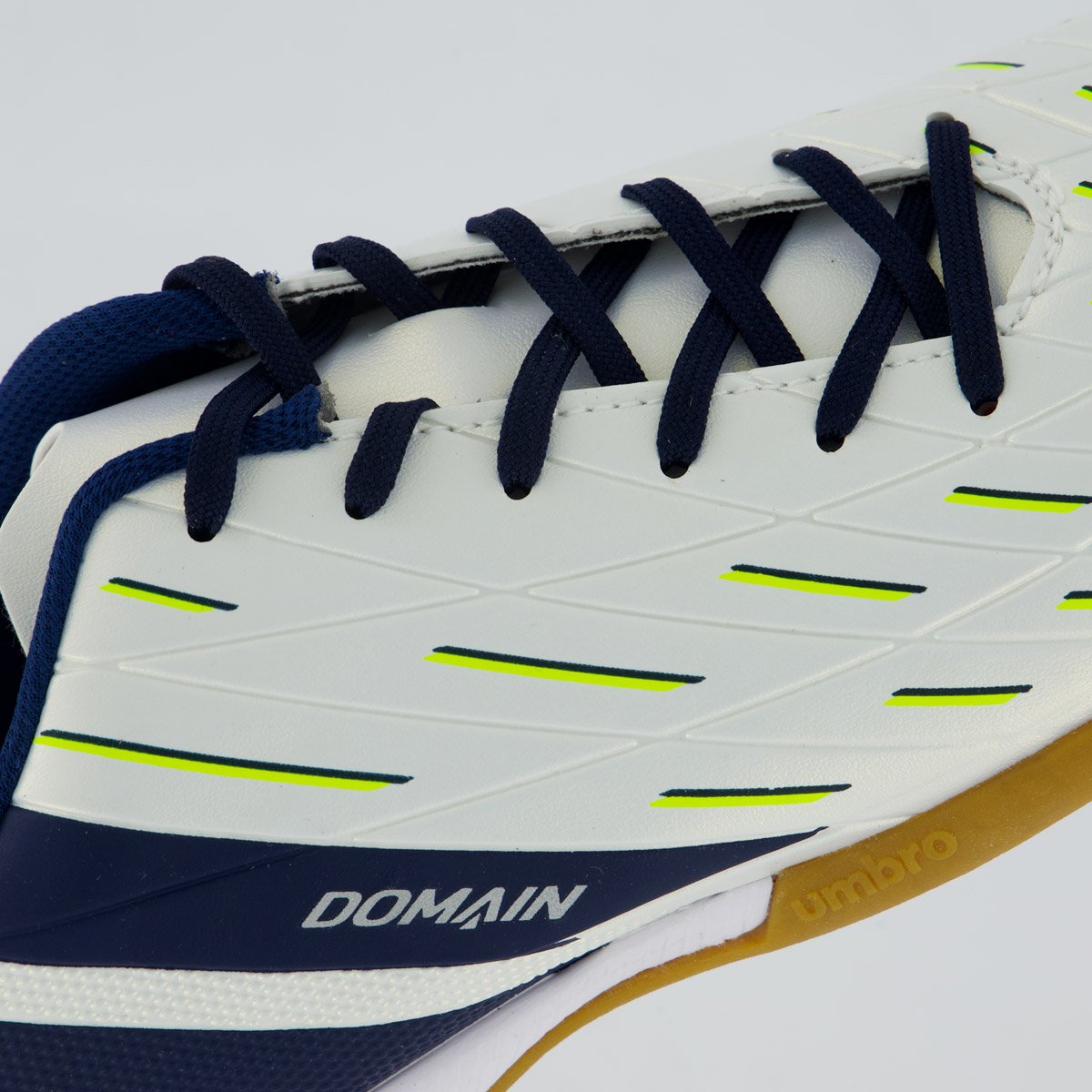 Chuteira Umbro Domain Futsal Marinho Branco/Azul Marinho 7