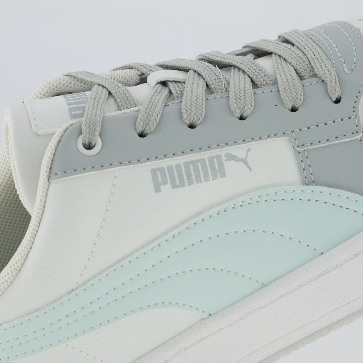 Tênis Puma Caven 2.0 BDP Feminino Branco e Azul Branco/Cinza 7