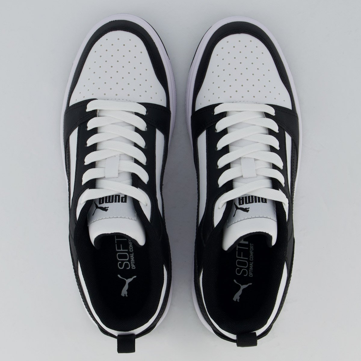 Tênis Puma Rebound V6 Low Preto e Branco Preto/Branco 4