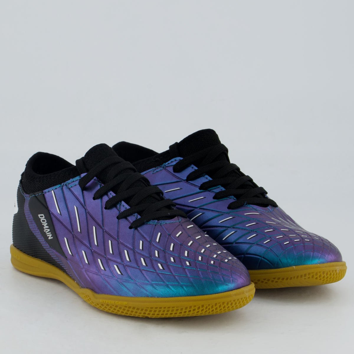 Chuteira Umbro Domain Futsal Juvenil Azul e Preta Azul 2
