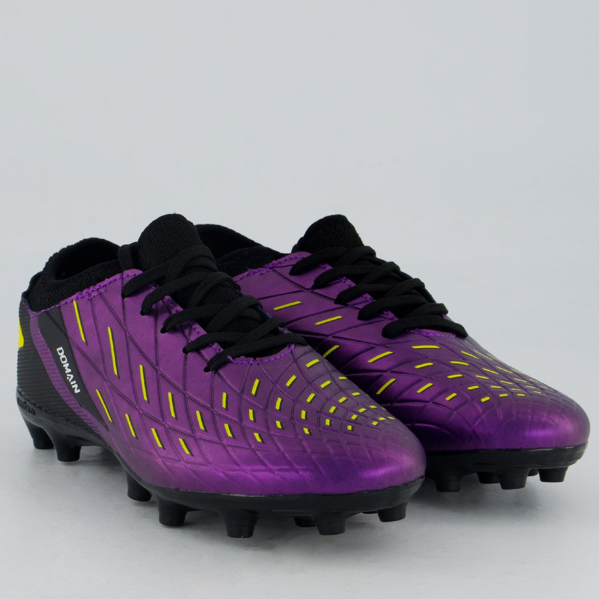 Chuteira Umbro Domain Campo Juvenil Roxa e Preta Roxo 5