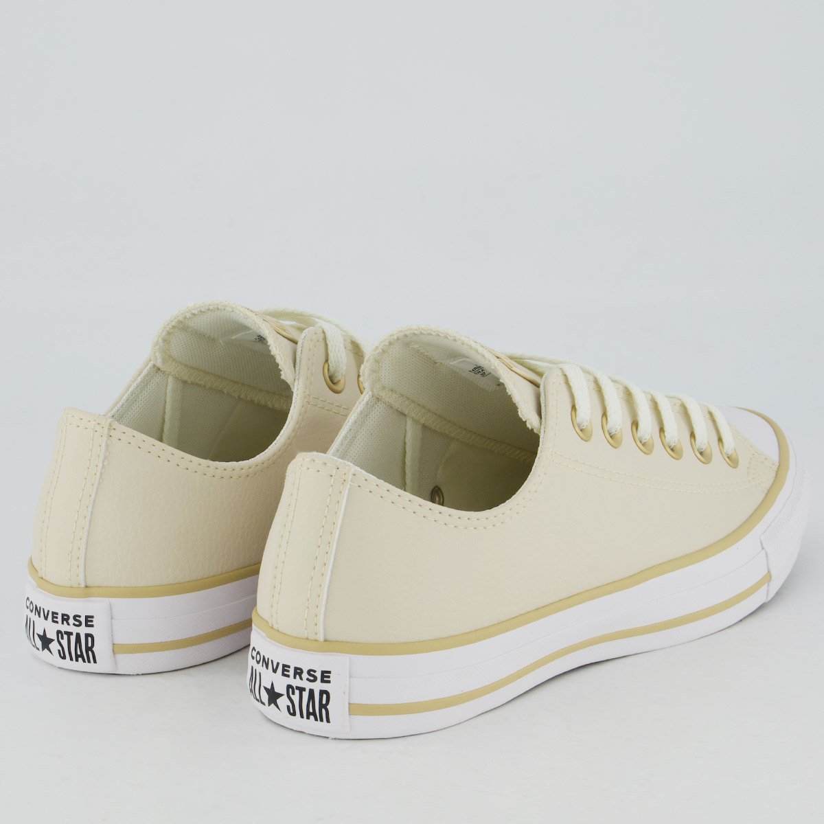 Tênis Converse All Star Chuck Taylor Bege e Branco Bege 3