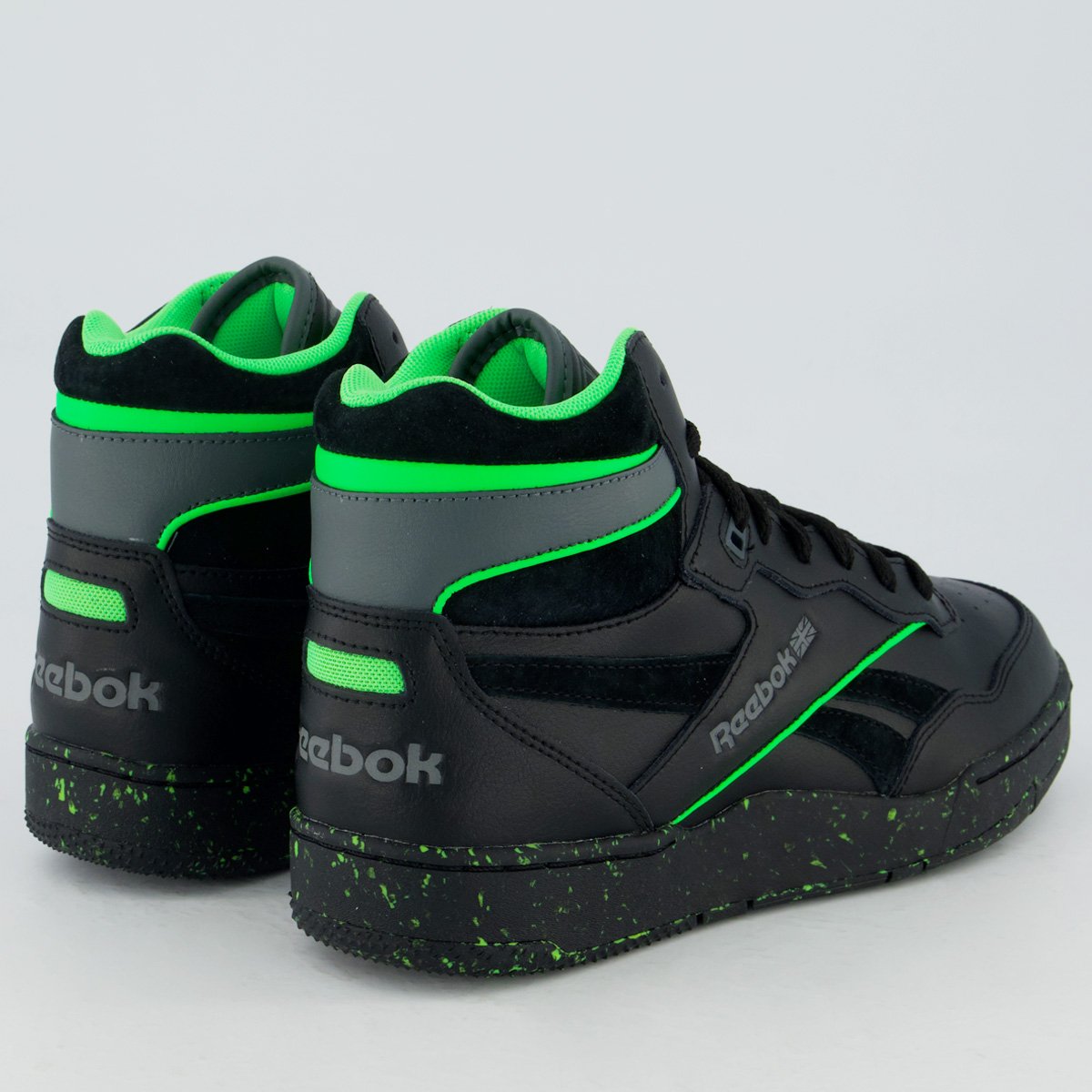 Tênis Reebok BB 4000 II Preto e Verde Preto 3