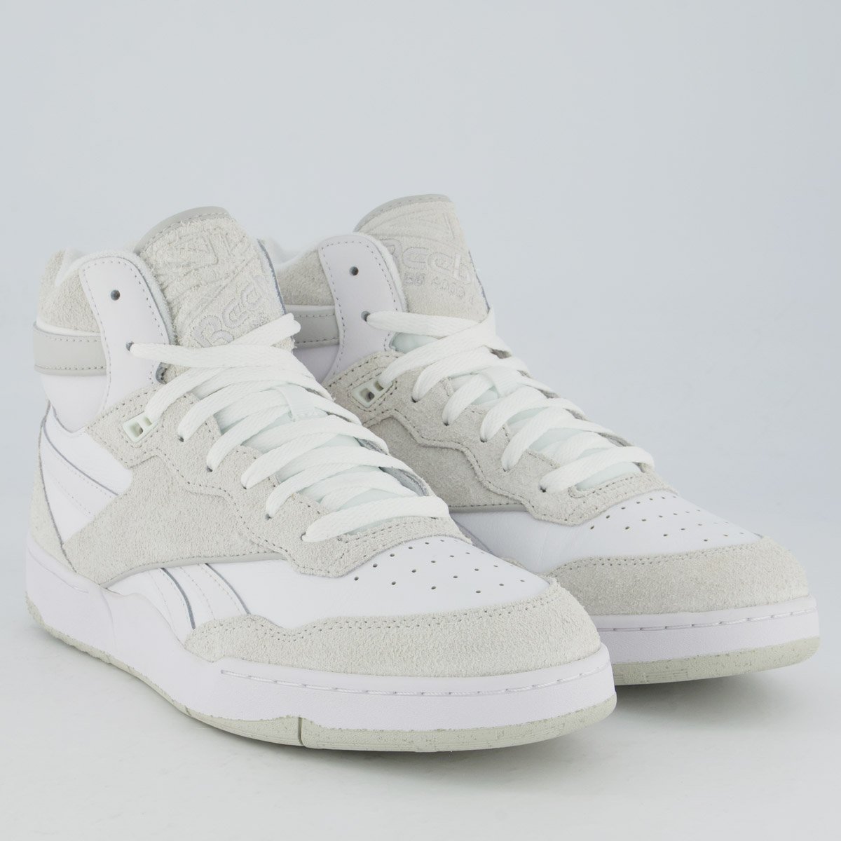 Tênis Reebok BB 4000 II Mid Branco e Bege Branco/Bege 2