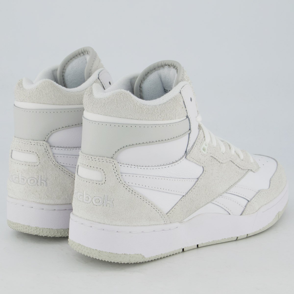 Tênis Reebok BB 4000 II Mid Branco e Bege Branco/Bege 3