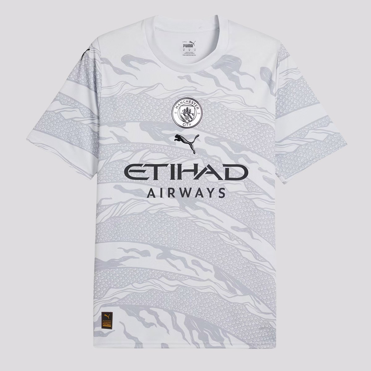 Camisa Puma Manchester City Year Of The Dragon Bra Branco/Cinza 1