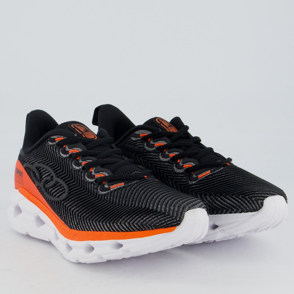 Tênis Olympikus Perfect 3 Juvenil Preto e Laranja Preto/Laranja 2