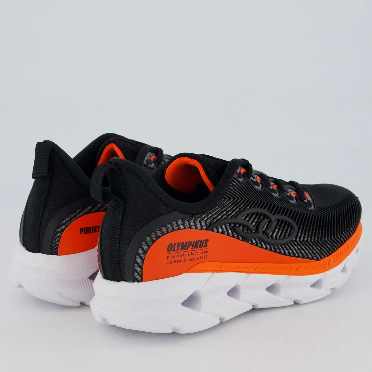 Tênis Olympikus Perfect 3 Juvenil Preto e Laranja Preto/Laranja 3