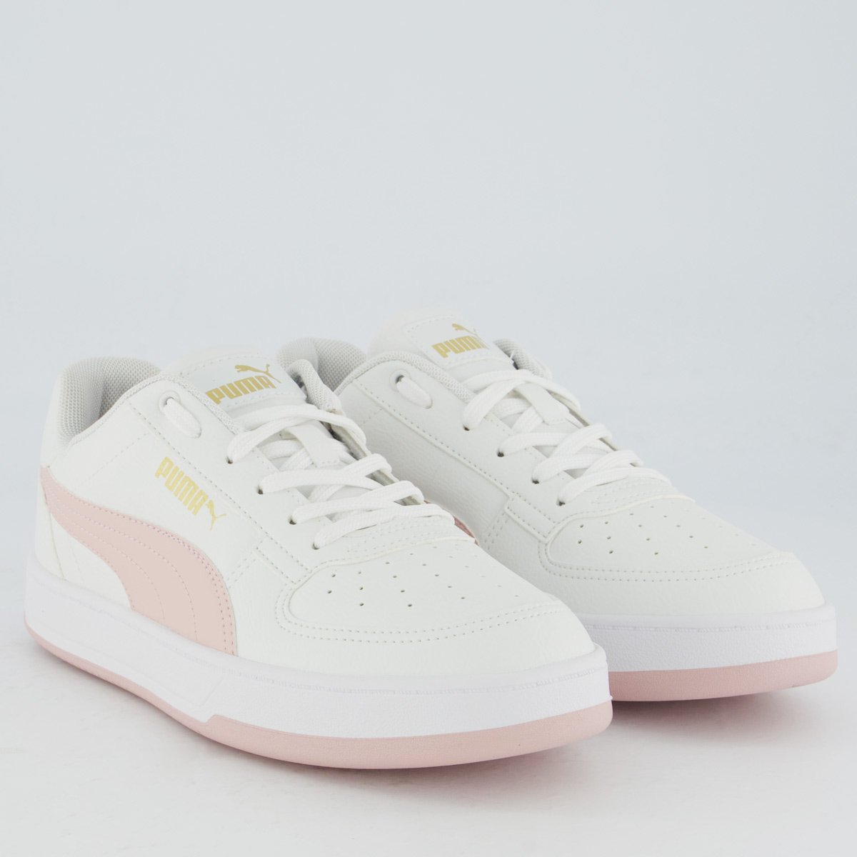 Tênis Puma Caven 2.0 BDP Feminino Branco e Rosê Branco/Rosa 2