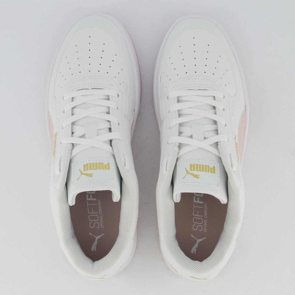 Tênis Puma Caven 2.0 BDP Feminino Branco e Rosê Branco/Rosa 4