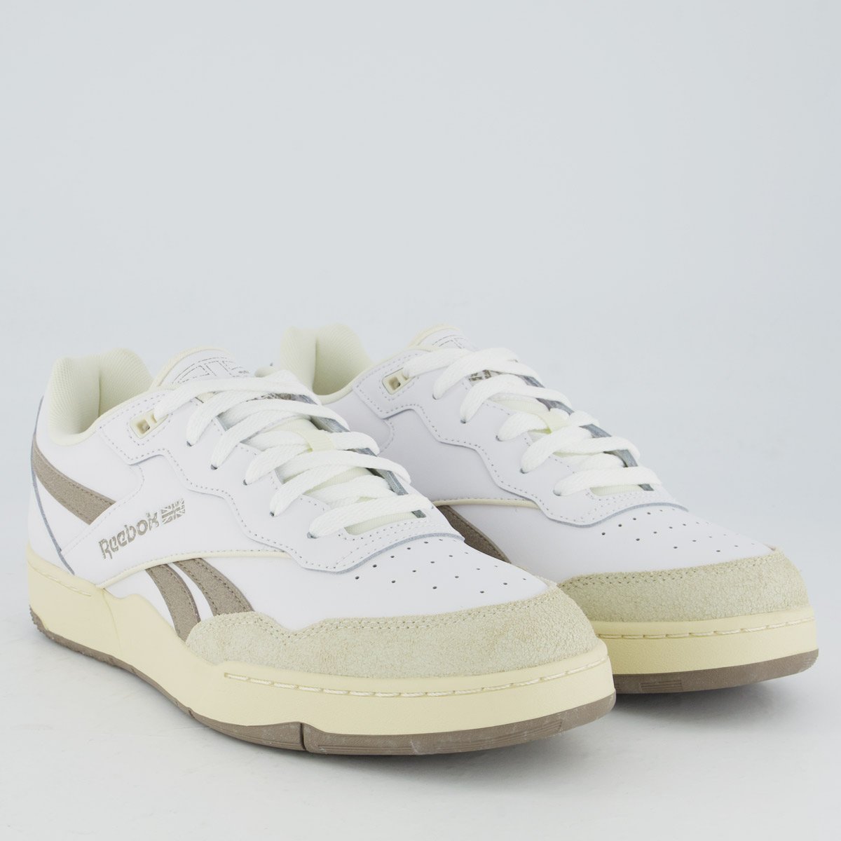 Tênis Reebok BB 4000 II Branco e Bege Branco/Bege 2