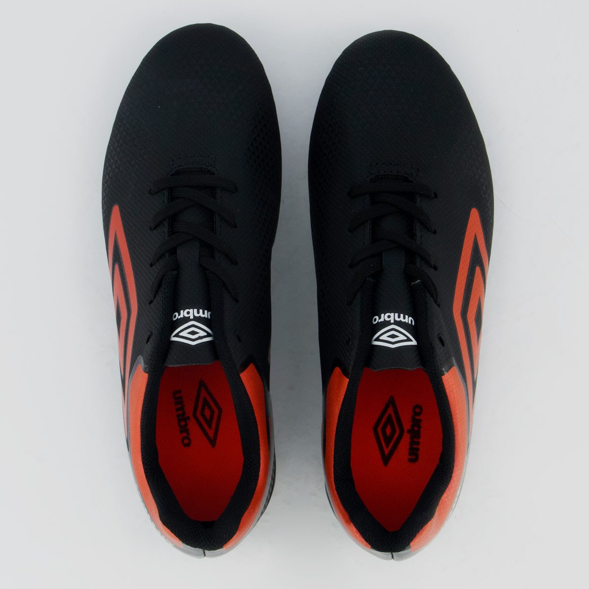 Chuteira Umbro Adamant Top Speed Campo Juvenil Preta e Vermelha Preto/Vermelho 4