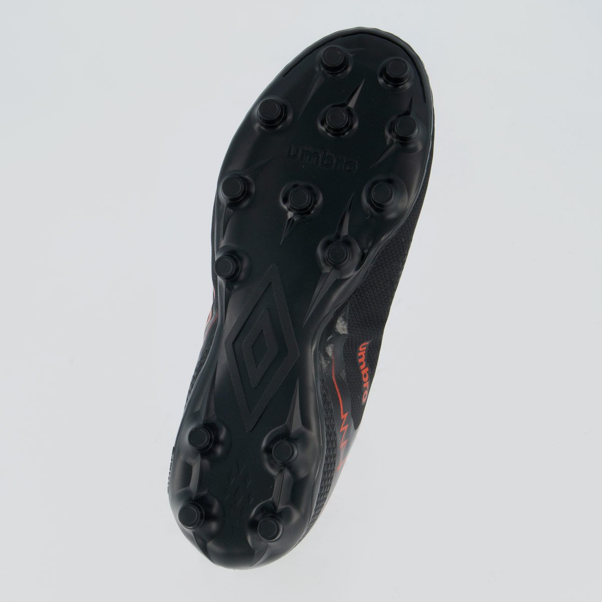 Chuteira Umbro Adamant Top Speed Campo Juvenil Preta e Vermelha Preto/Vermelho 5