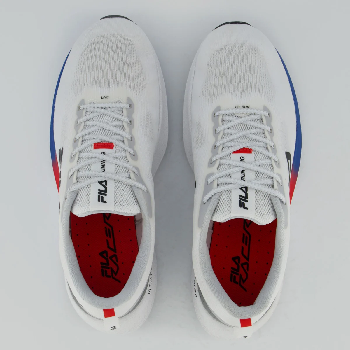 Tênis Fila Racer Fastpace Feminino Branco e Azul Branco 4