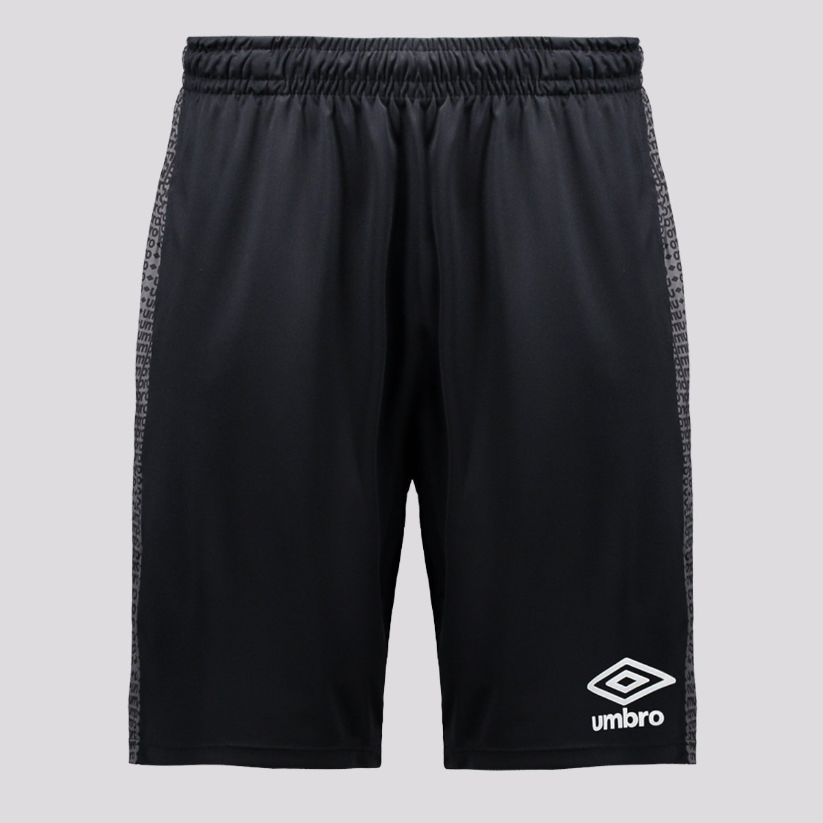 Calção Umbro Maximum Diamond Com Bolso Preto e Branco