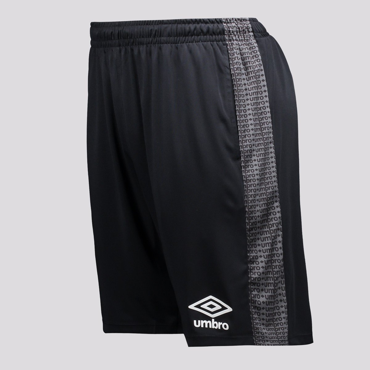 Calção Umbro Maximum Diamond Com Bolso Preto e Branco Preto/Branco 2
