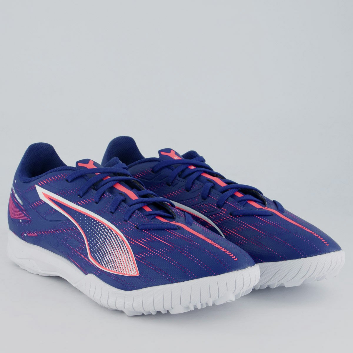 Chuteira Puma Ultra 5 Play Society Azul e Branca Azul/Branco 2