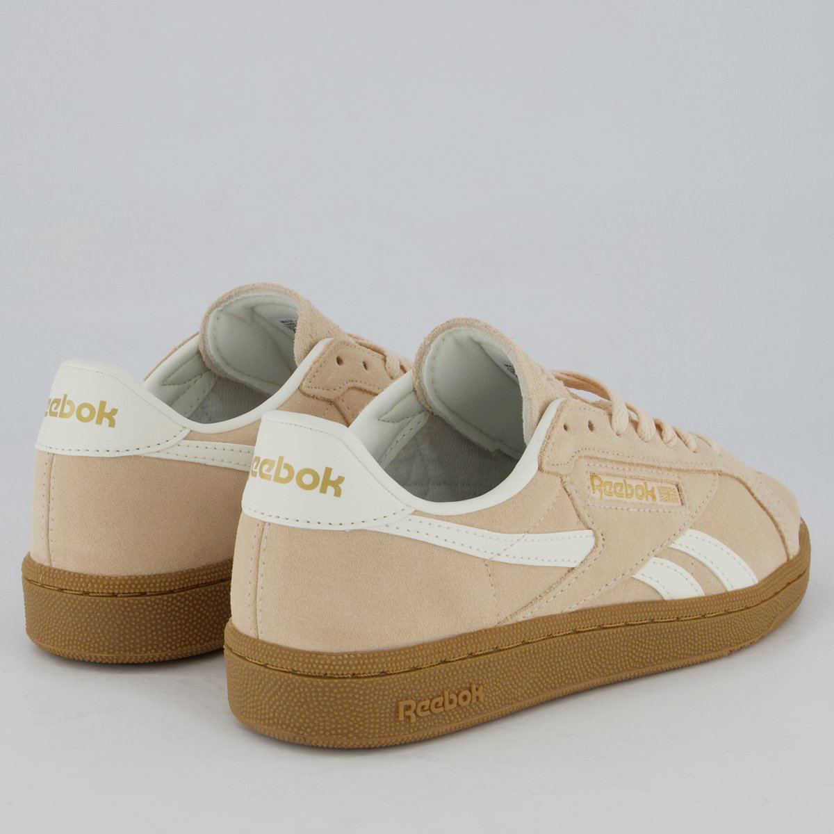 Tênis Reebok Club C Grounds UK Feminino Rosa e Branco Rosa 3