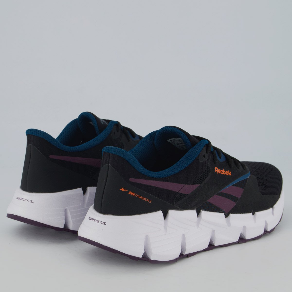 Tênis Reebok Zig Dynamica 5 Feminino Preto e Branco Preto 3