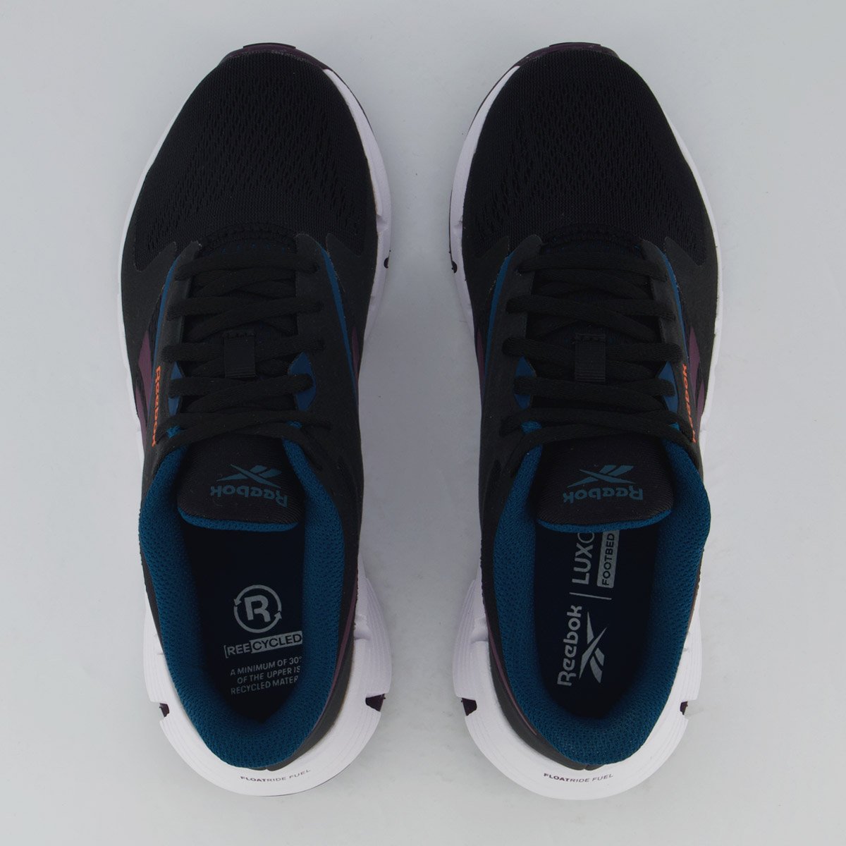 Tênis Reebok Zig Dynamica 5 Feminino Preto e Branco Preto 4
