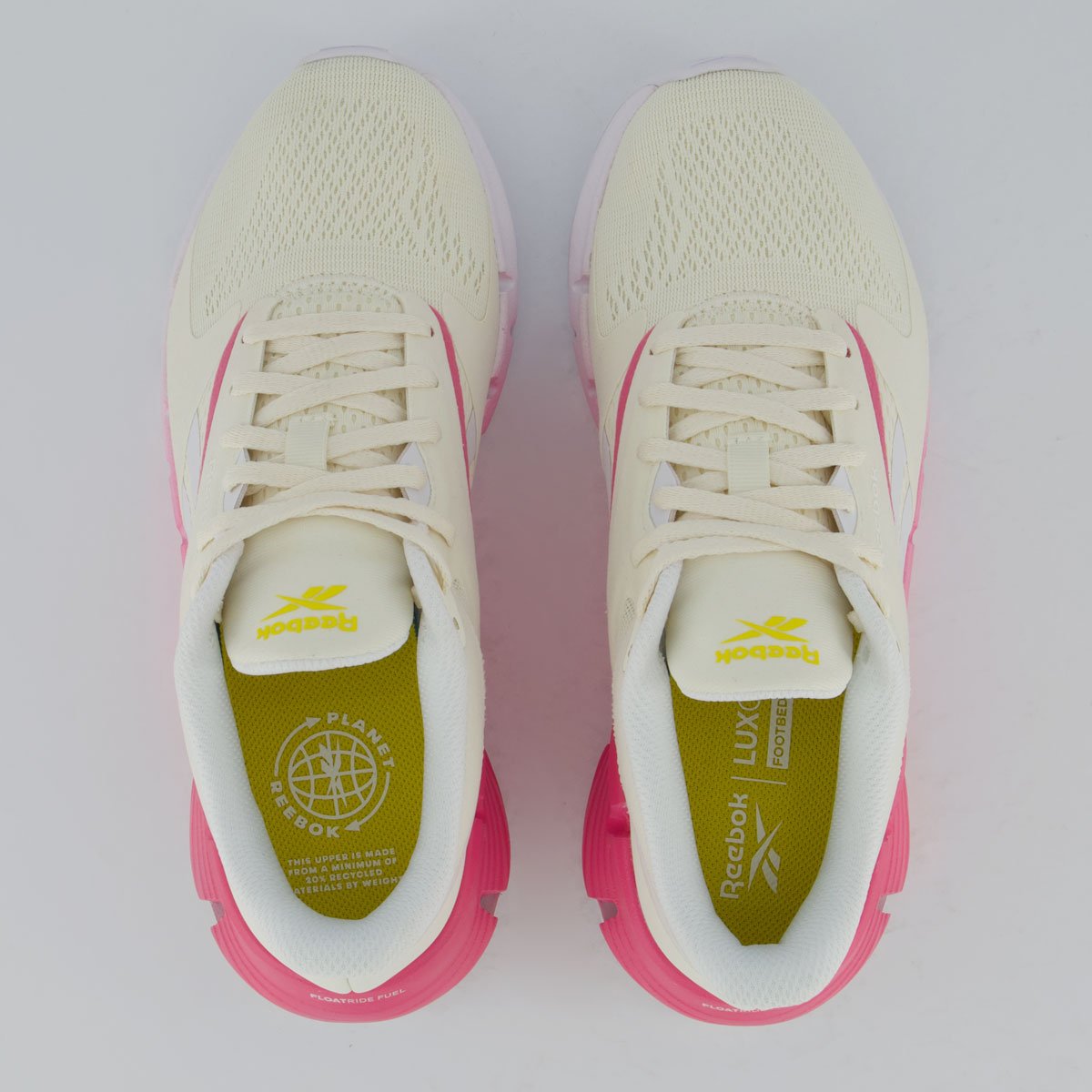 Tênis Reebok Zig Dynamica 5 Feminino Branco e Rosa Branco/Rosa 4