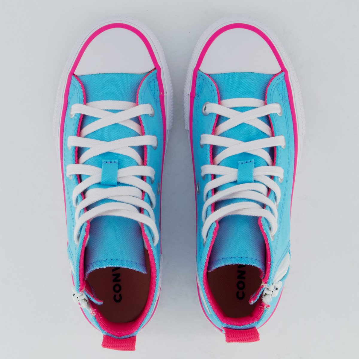 Tênis Converse All Star Side Cano Alto Infantil Azul e Rosa Azul 4