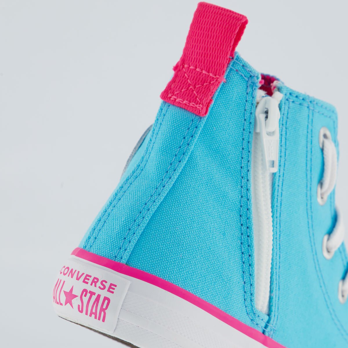 Tênis Converse All Star Side Cano Alto Infantil Azul e Rosa Azul 6