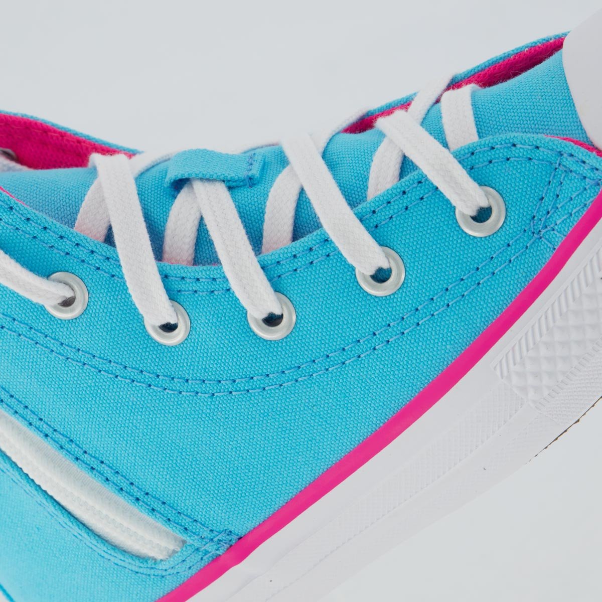 Tênis Converse All Star Side Cano Alto Infantil Azul e Rosa Azul 7