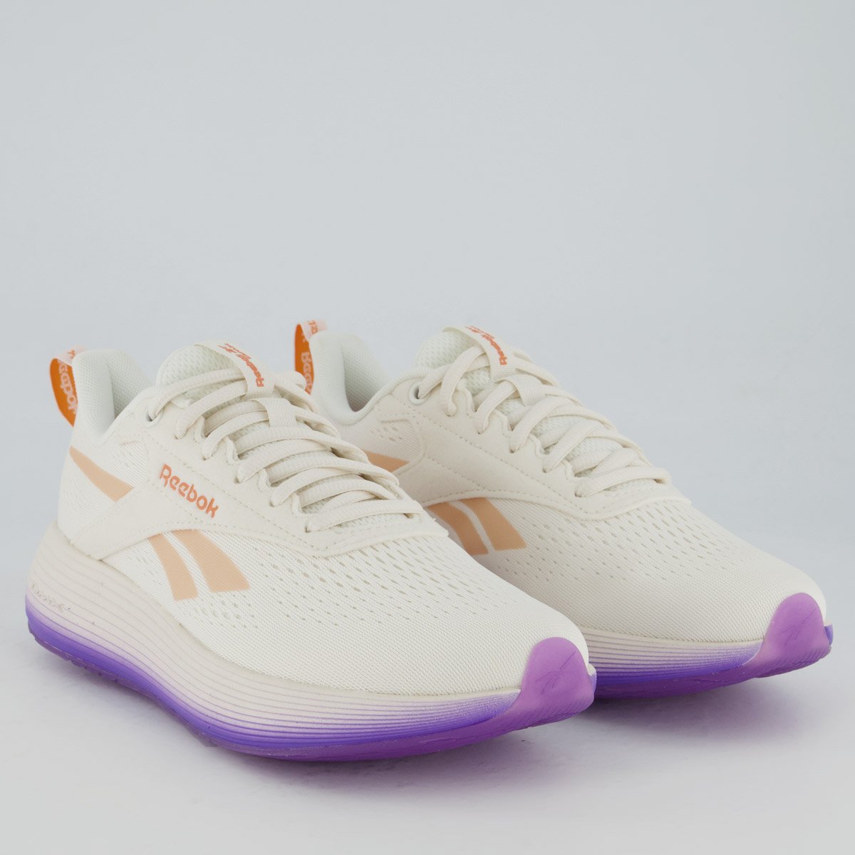 Tênis Reebok DMX Comfort Plus Feminino Branco e Lilás Branco/Lilás 2