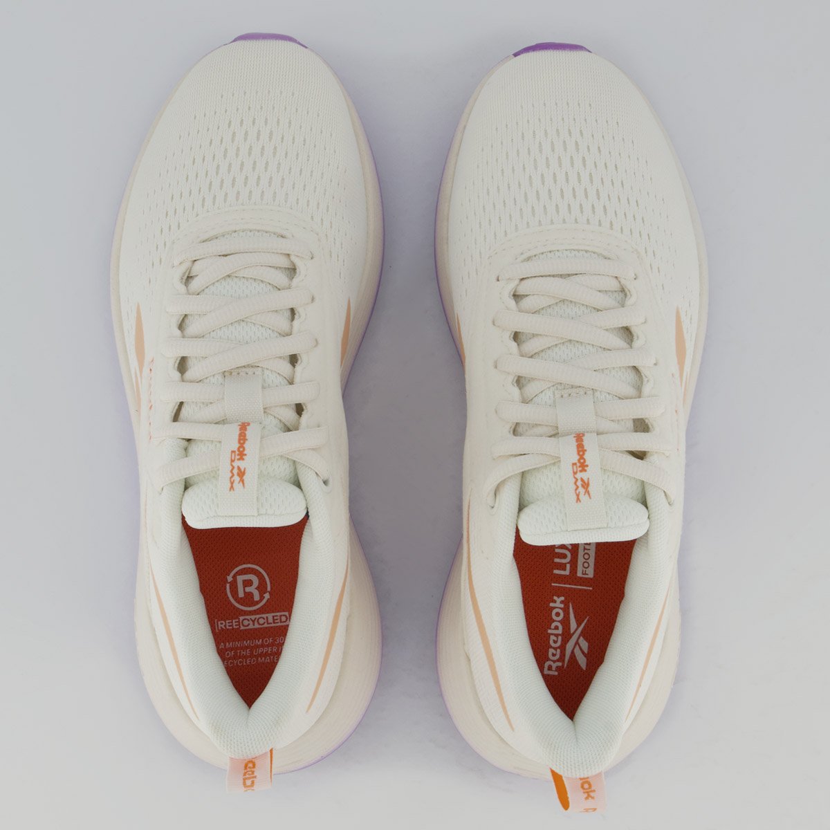 Tênis Reebok DMX Comfort Plus Feminino Branco e Lilás Branco/Lilás 4