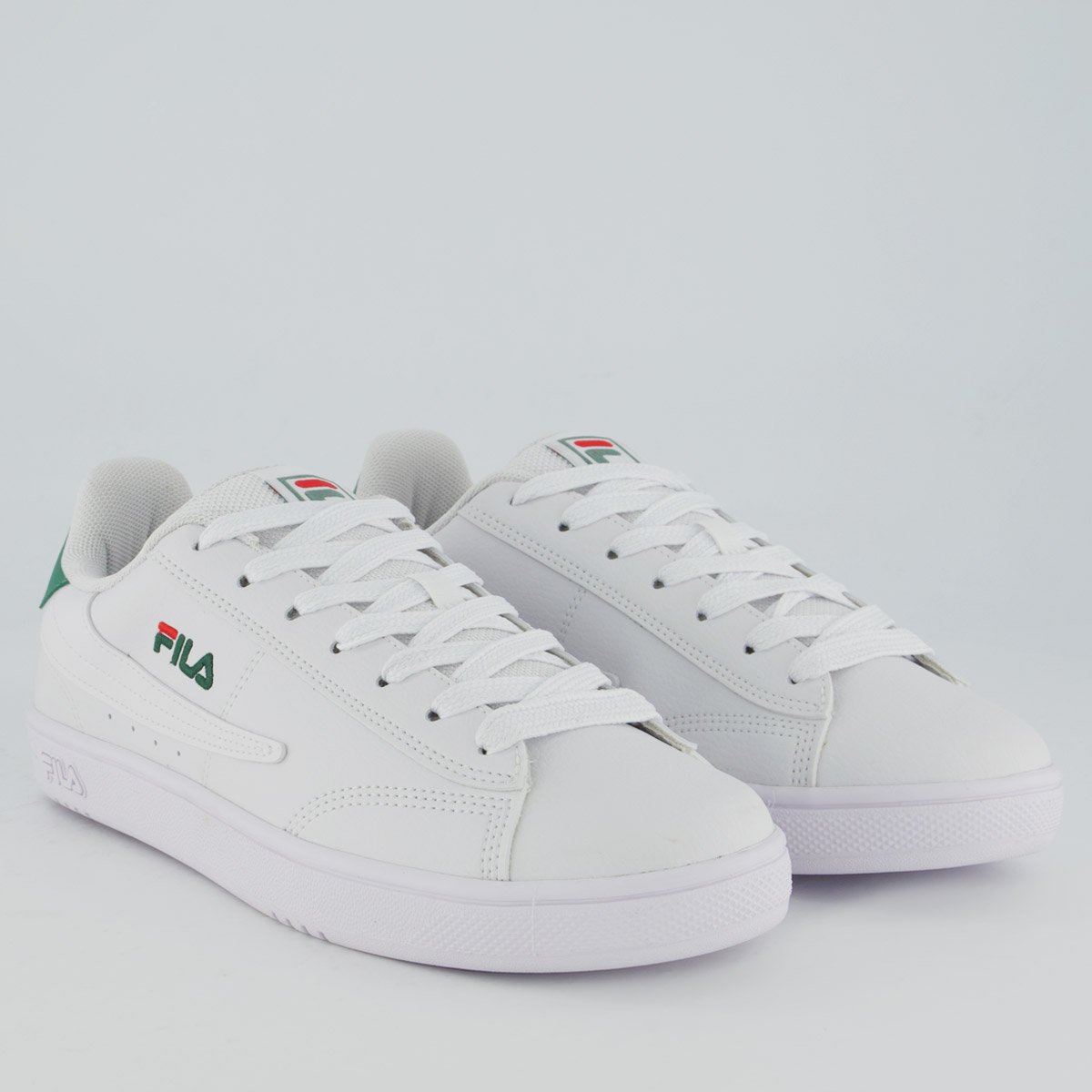 Tênis Fila Court 90 Sport Branco e Verde Branco/Verde 2