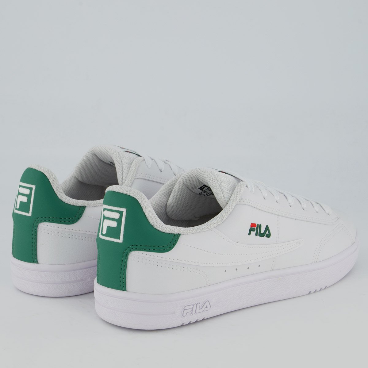 Tênis Fila Court 90 Sport Branco e Verde Branco/Verde 3