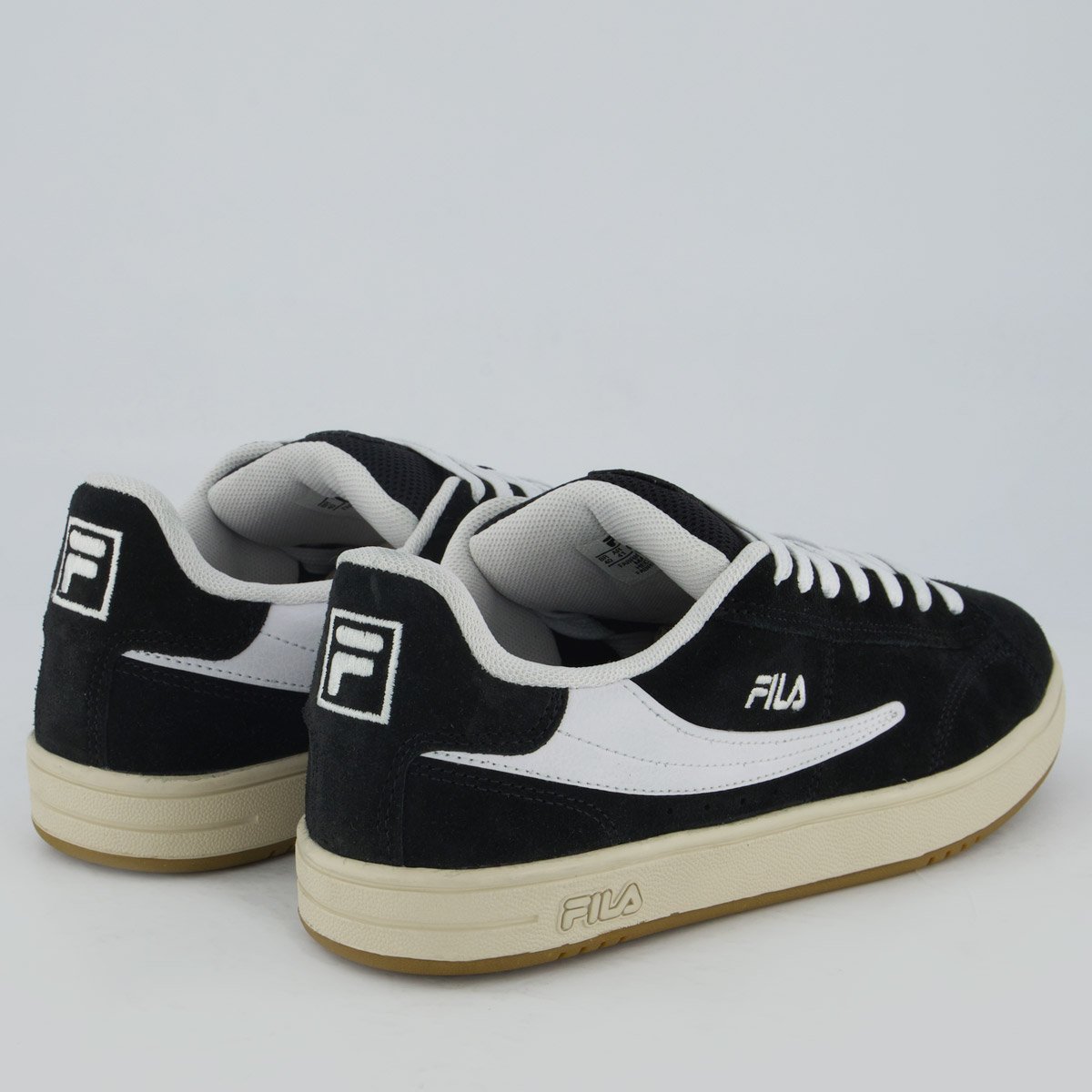 Tênis Fila Court 90 Preto e Branco Preto/Branco 5